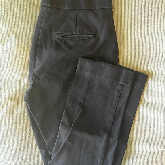 Ann Taylor - High Waist Ankle Pant in Linen Blend - Size 6 - Black - Picture 2 of 2